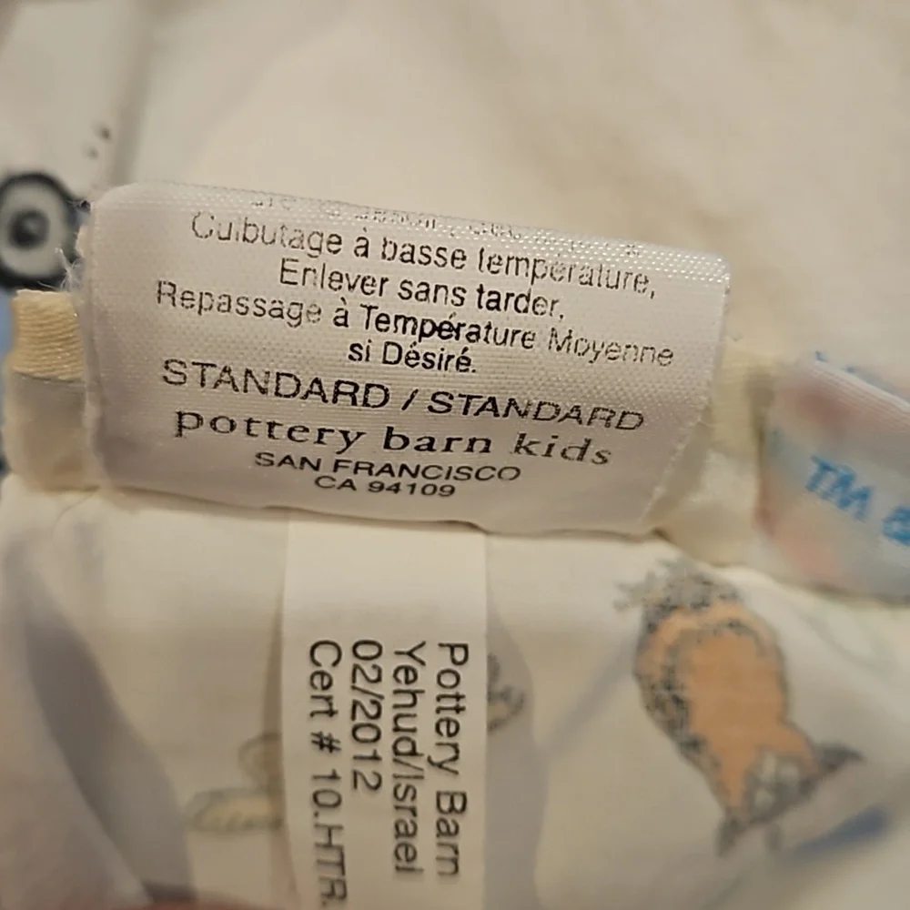 Pottery Barn Kids Dr. Seuss Vintage 2012 Standard Organic Cotton Pillowcase Set